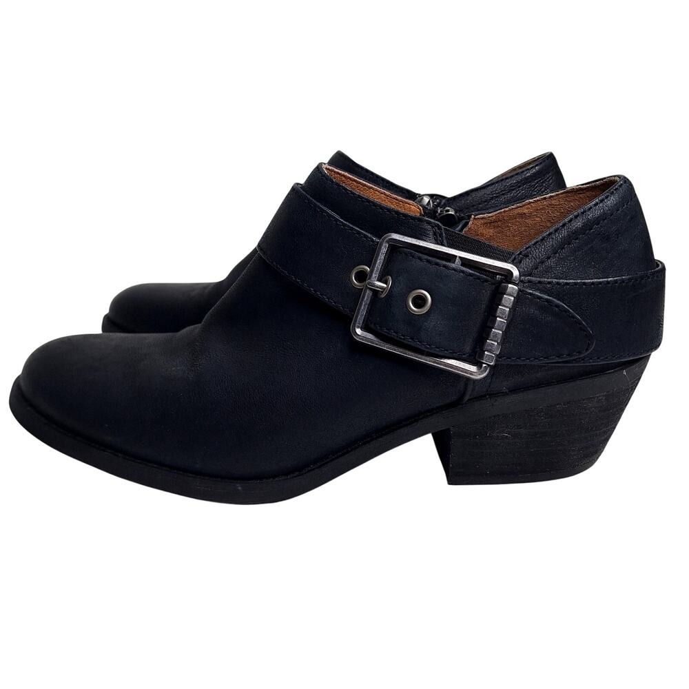 Söfft Alvie Ankle Boot Low Bootie Leather 10 Buckle Western Aqua Waterproof